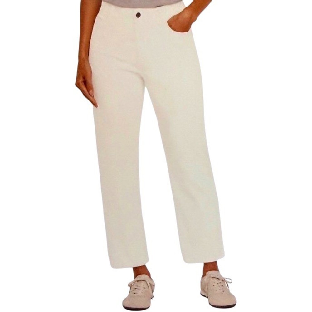 NEW Express Womens Size 12 White Ankle Jean High Waisted Stretch Denim EX011694